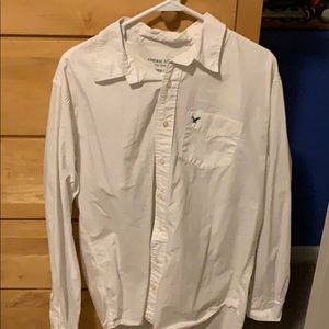 American Eagle Size Large White Button Down